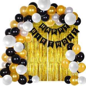 Flipkart.com | groovy dudz Solid Balloons Decoration Kit, Golden ...