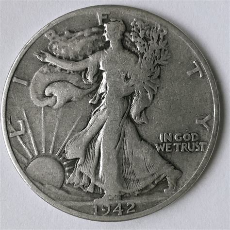 1942 P Walking Liberty Half Dollar - Free Shipping for additional coins ...