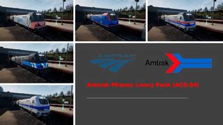 Amtrak Phases Livery Pack (ACS-64) - Train Sim Community