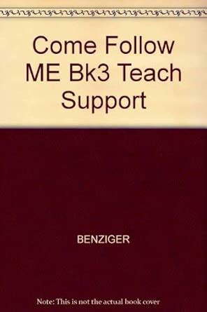 Buy Come Follow ME Bk3 Teach Support Book Online at Low Prices in India ...