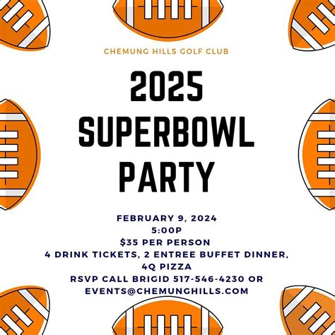 2025 Superbowl Party, 3125 Golf Club Rd, Howell, 9 February 2025 ...
