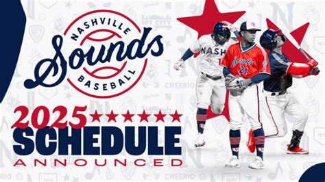 Nashville Sounds Release 2025 Home Schedule - Dickson County Source