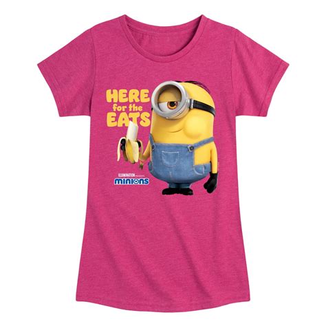 Despicable Me Minions - Only Here For The Eats - Toddler & Youth Girls ...