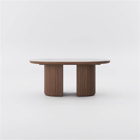 Mid-century Modern Oval Coffee Table