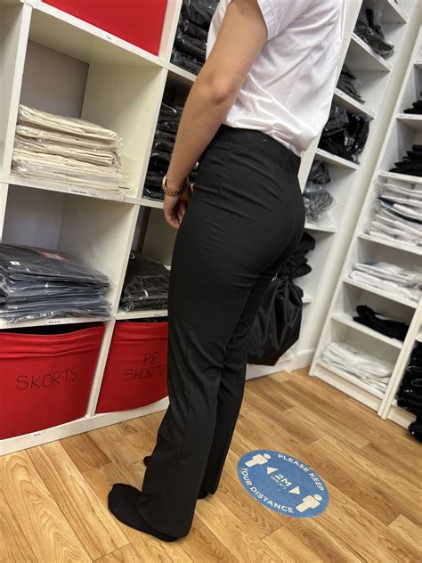 David Luke Girls Slim Fit Trousers - Black 22-28 inch waist - The ...