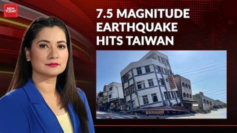 Taiwan earthquake videos: Tilted buildings, massive landslides as 7.4 ...