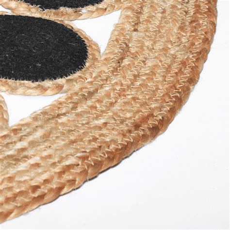 Black Round Jute Rug | Atrangi Rugs | Atrangi Studio