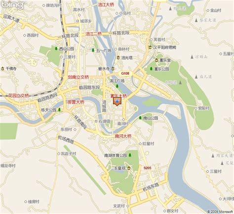 绵阳市涪城区地图