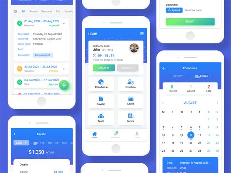 Employee Self Service - Mobile App UX/UI by Arief Rachman on Dribbble