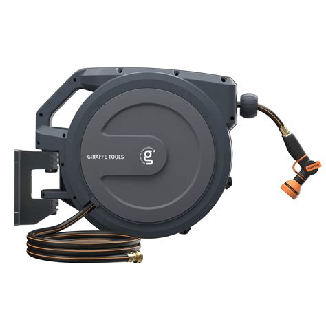 Giraffe Tools AW30 1/2MB Retractable Garden Hose Reel 1/2" x 100 ft PRO ...