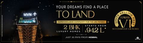 2 & 3 BHK Luxury Apartment In Devanahalli | MVN AERO ONE