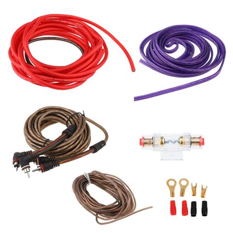 NYLSA Car Audio Speaker Cable Wire Wiring 8GA Amplifier Subwoofer ...