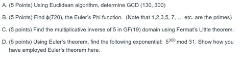 Image result for Euclidean Algorithm Questions and Answers