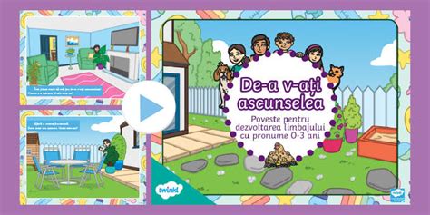 De-a v-ați ascunselea – Poveste dezvoltarea limbajului