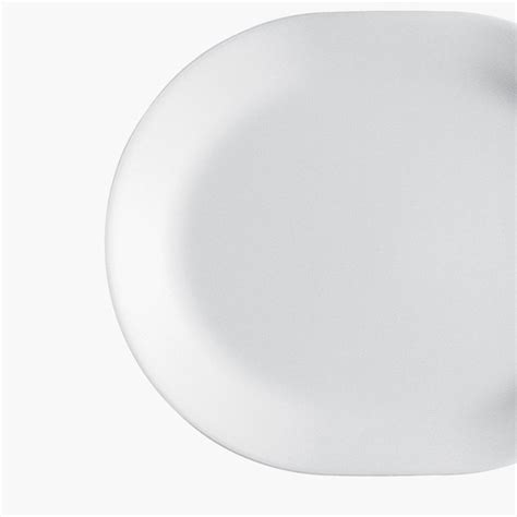 Buy CORELLE Livingware White Solid Vitrella Glass Serving Plate from ...