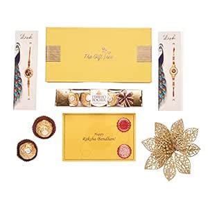 The Gift Tree Ferrero Hazelnut Chocolates, Rakhi, Gift Card & Gift Box ...