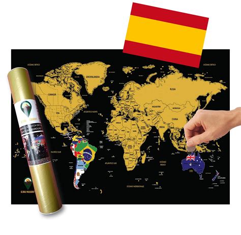 Buy Global Walkabout ESPAÑOL - a Mundi Ra Con Fondo De Banderas ...