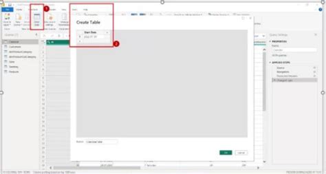 Power Query Calendar Table 的图像结果