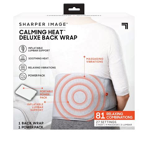 Mua Calming Heat Back Wrap by Sharper Image- Cordless Electric Back ...