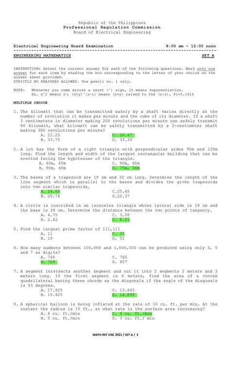 Image result for Engineering Math Problems