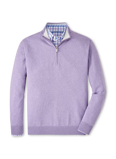 Men's Peter Millar Whitaker Quarter-Zip Sweater Clay Rose