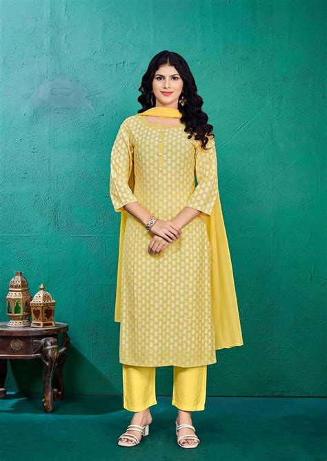 Laxmipati Kashish Floral Printed Straight Kurta Set with Trousers & Du