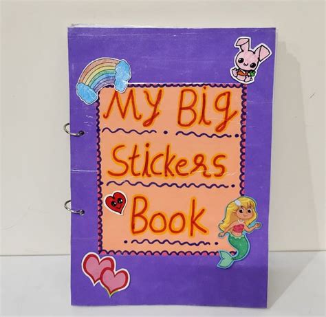 Image result for Homemade Sticker Book