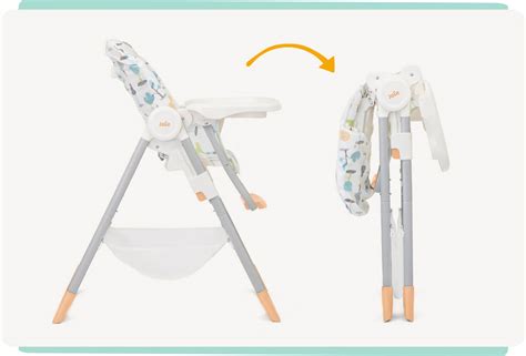 Joie snacker 2in1 highchair | adjustable, fast fold