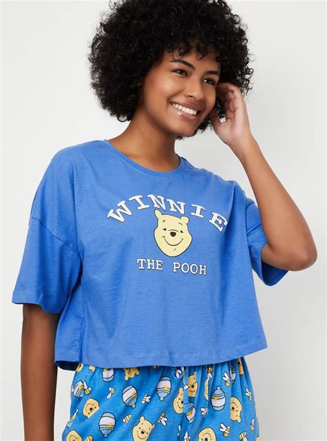 Buy Women Winnie The Pooh Printed T-shirt Online at just Rs. 399.0 ...
