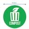 Hls Commercial 3-Pack Vinyl COMPOST Decal Sticker Set, UV-Resistant ...