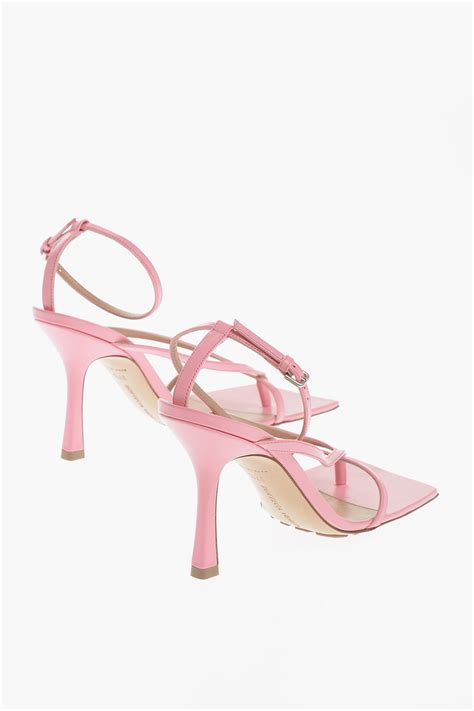 Bottega Veneta Leather Sandals With Straps 10 cm women - Glamood Outlet