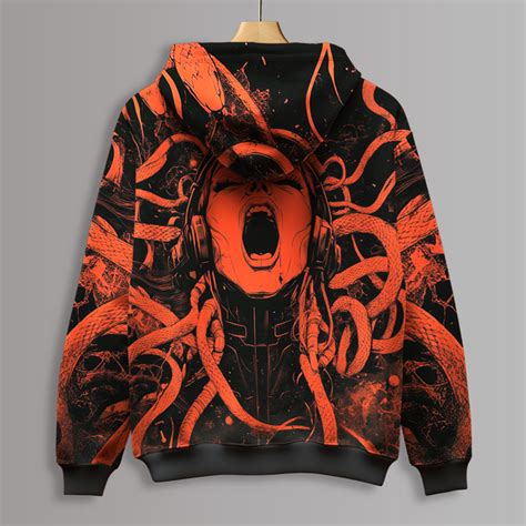 Soul Wrap Printed Hoodie – FROM THE STREETS
