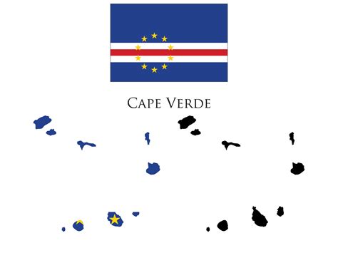 Map Cape Verde Flag