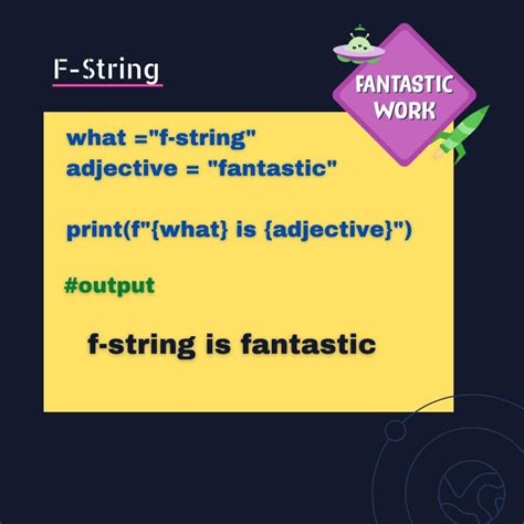 Image result for Python F String Formatting