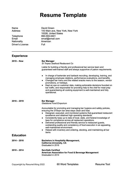 Great Resume Examples 的图像结果