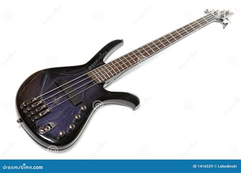 Electric Bass Guitar, 5 Strings Sunburst Bass Music Instrument Isolated ...