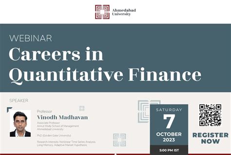 Webinar: Careers in Quantitative Finance