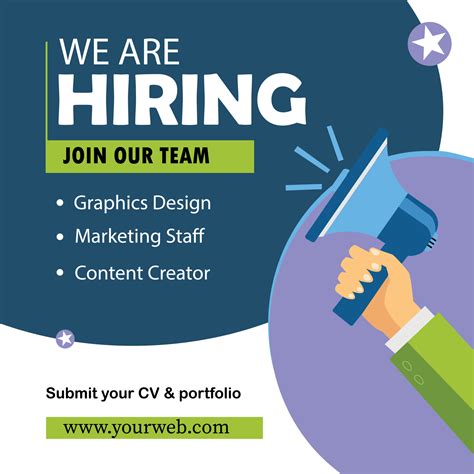 We are hiring social media post and design. 20866778 Vector Art at Vecteezy