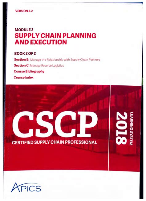 Apics CSCP Certified Supply Chain Professional Module 2 Part 2 Supply ...