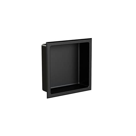 Niche 12" x 12" en inox noir mat
