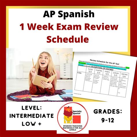 AP Spanish Exam Review Schedule - Specialty Spanish