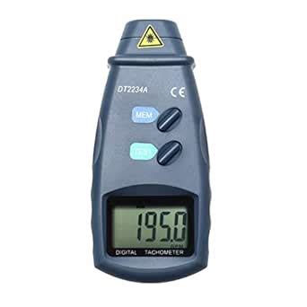 QWORK Digital Tachometer, 2.5~99,999 RPM Accuracy, for Measuring Motors ...