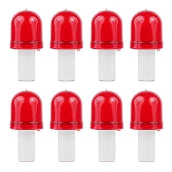 [8 Pack] Traffic Cone Flasher Warning LED Light, Roadblock Lamp 360 ...
