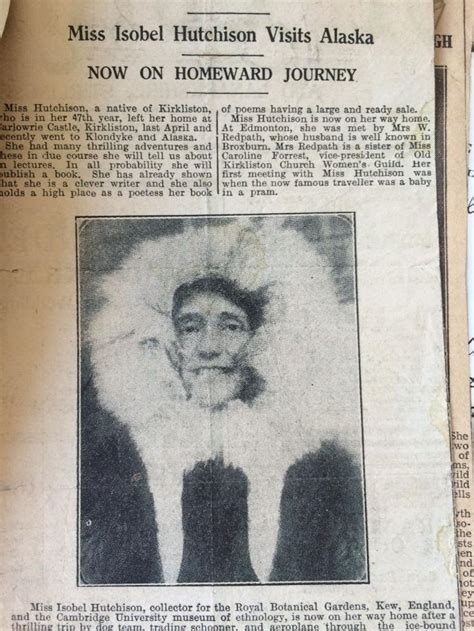 Arctic Botanist: Isobel Wylie Hutchison | Kew