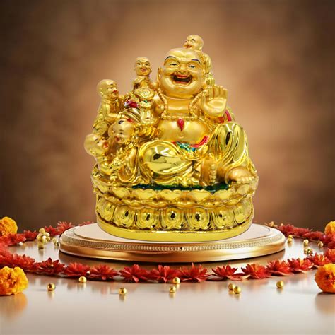 Shop Laughing Buddha with Kids for family harmony & cheerfulness – BhagyaG