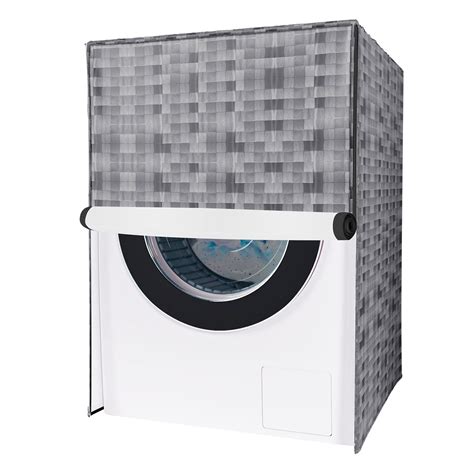 Kuber Industries PVC Front Load Washing Machine Cover With Shelf Check ...