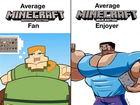 Java vs Bedrock Wit Her Meme 的图像结果
