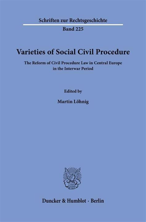 Buy Varieties of Social Civil Procedure: The Reform of Civil Procedure ...