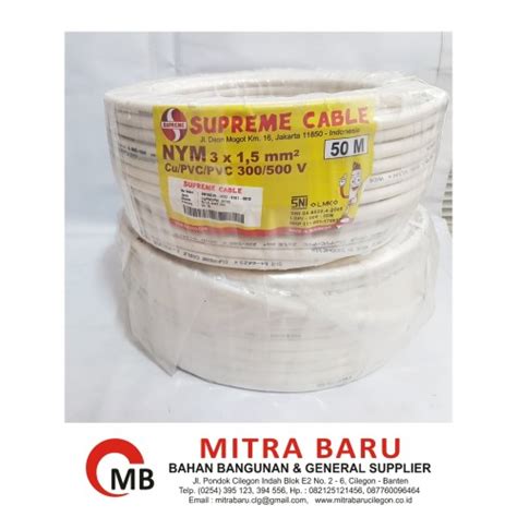 Jual Kabel Nym Supreme 3x1.5mm / Supreme / Nym 3x1.5 - Meteran - Kota ...