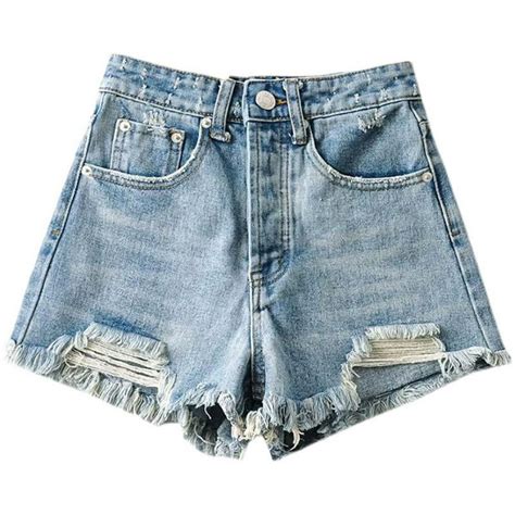 WUUKONG/Shorts de mezclilla de verano para mujer con cintura alta ...